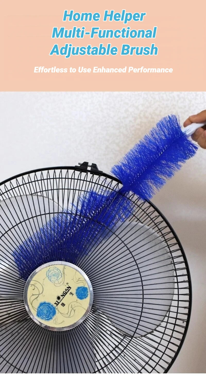 Bendable Fan Duster Ultra Fine Bristles Long Handle Cleaning Tool For Air Conditioner Furniture Shutter Car