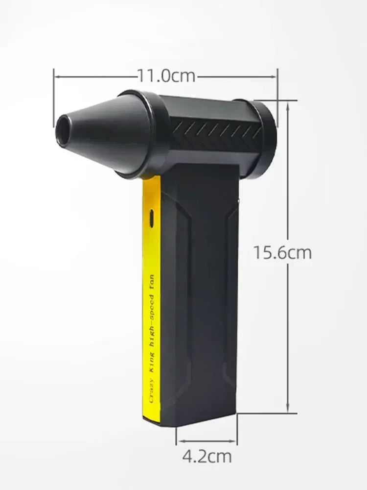 7800000RPH Air Blower Brushless Motor Electric Turbo Jet Fan High-Speed Violent Fan USB Rechargeable Powerful Dust Blower 60m/s