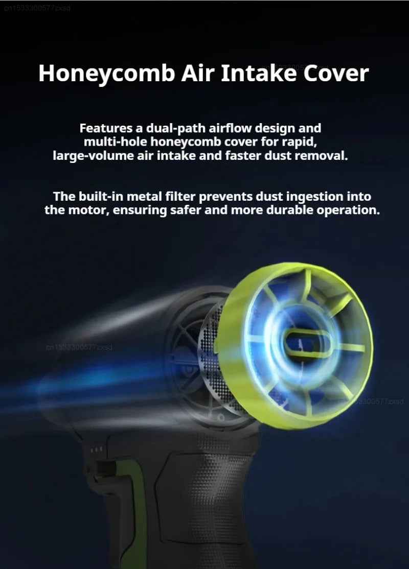 WORX WU094 12V Brushless Cordless Electric Cyclone Duster Blower Turbo Fan Stepless Speed Handheld Jet Fan Dust Blowing Tool
