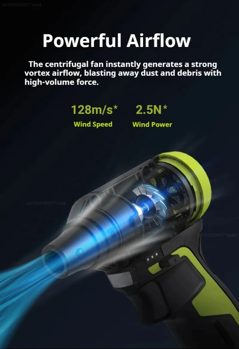 WORX WU094 12V Brushless Cordless Electric Cyclone Duster Blower Turbo Fan Stepless Speed Handheld Jet Fan Dust Blowing Tool
