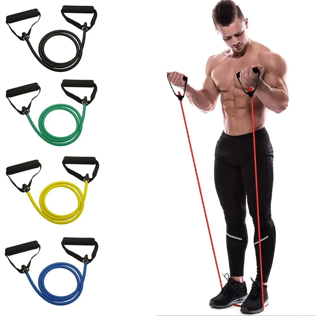 Resistance Bands with Handles for Home Gym, Exercise Strength Training Bands for Men Women, Portable Fitness Workout Equipment