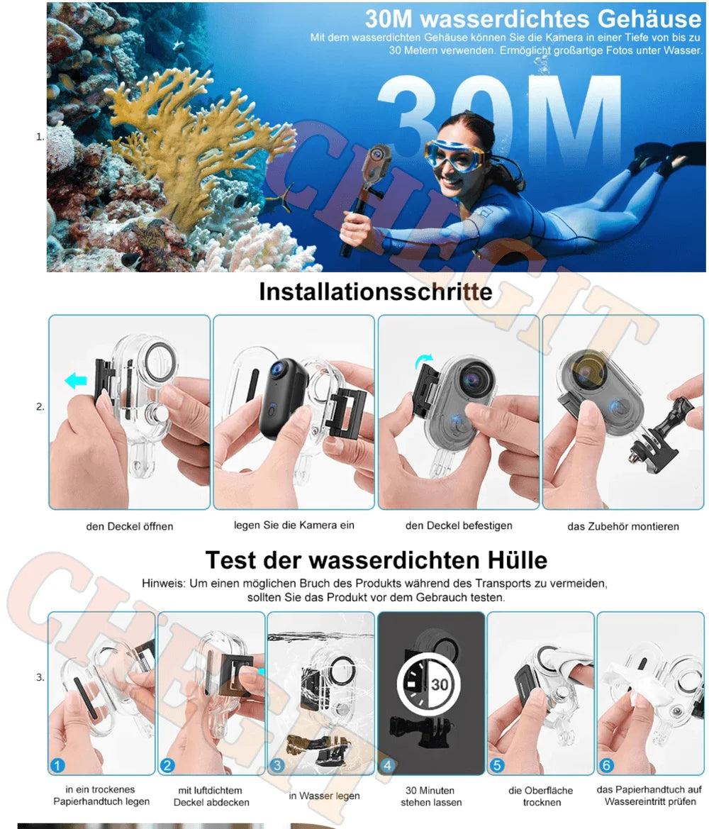 4K Motorcycle Mini Recorder Finger WIFI Action Camera Lightweight POV Motorcycle Road Sport Cam Bicycle Vlog Pet Body Camera